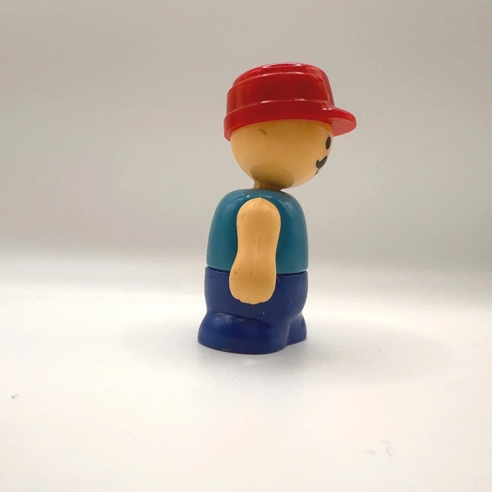 Vintage 1980s Playskool Li'l Playmates Construction Figure (Little People Style)